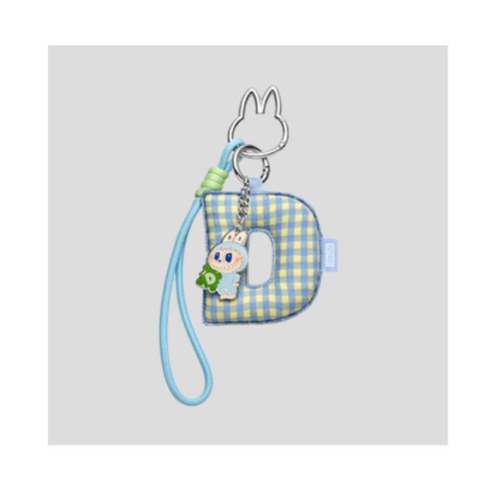 POP MART THE MONSTERS Pin for Love Series Labubu Letter Pendant Keychain (D)